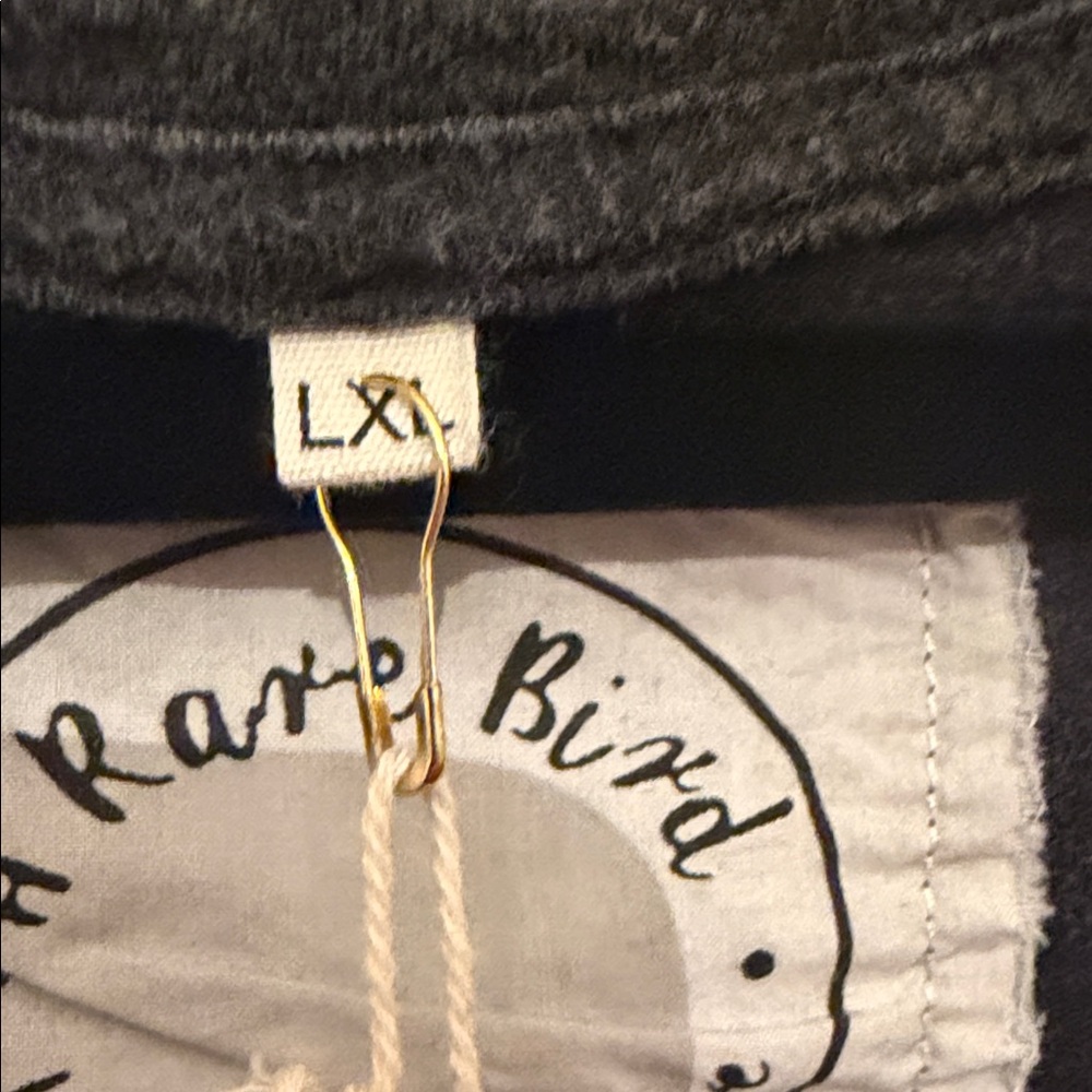 A Rare Bird Graphic Tee with purposeful distress and rhinestone details  - Black - Picture 14 of 14